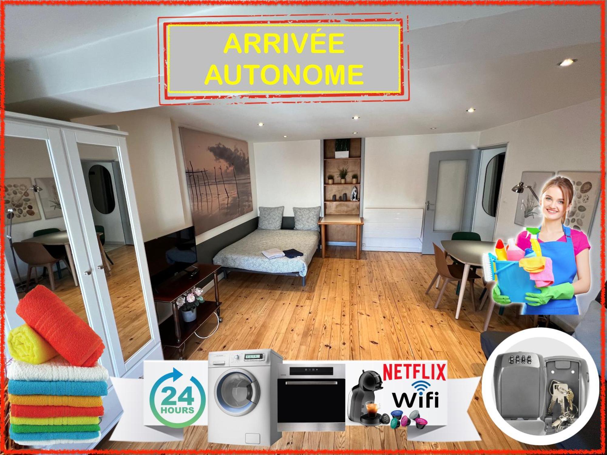 018 Chic & Cosy F1 41M2 Hypercentre Wifi Smart Tv Netflix Leilighet Saint-Etienne  Eksteriør bilde